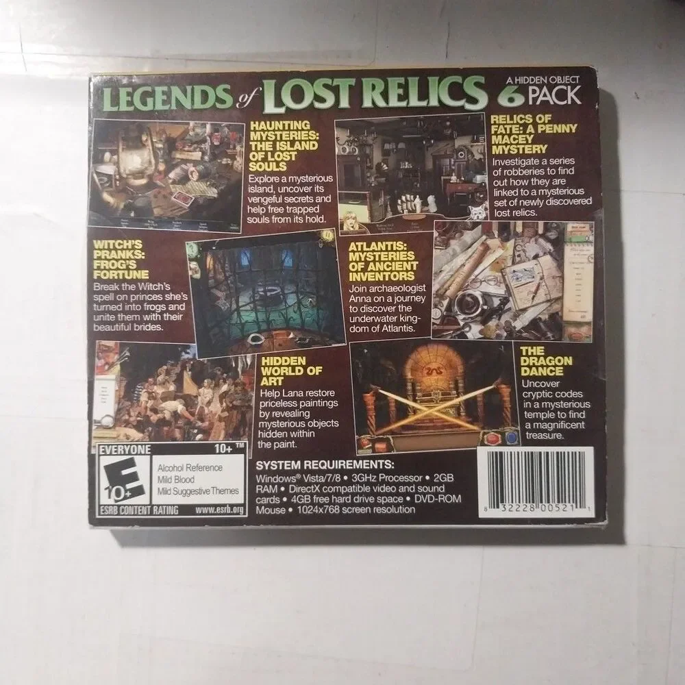 Legends of Lost Relics 6 Pack Hidden Object Collection PC 2014